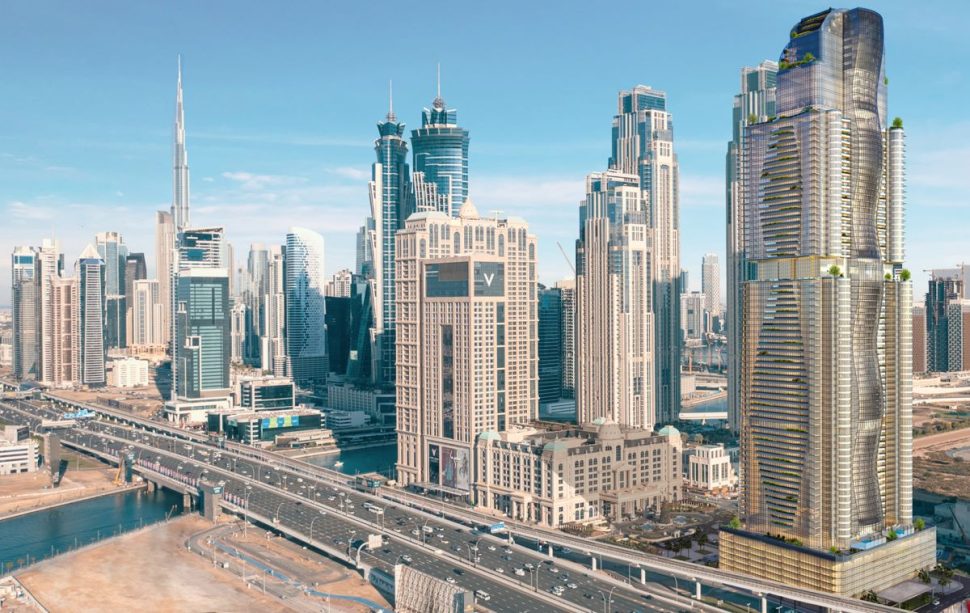 اتمام مرحلة الأساسات في برج الحبتور