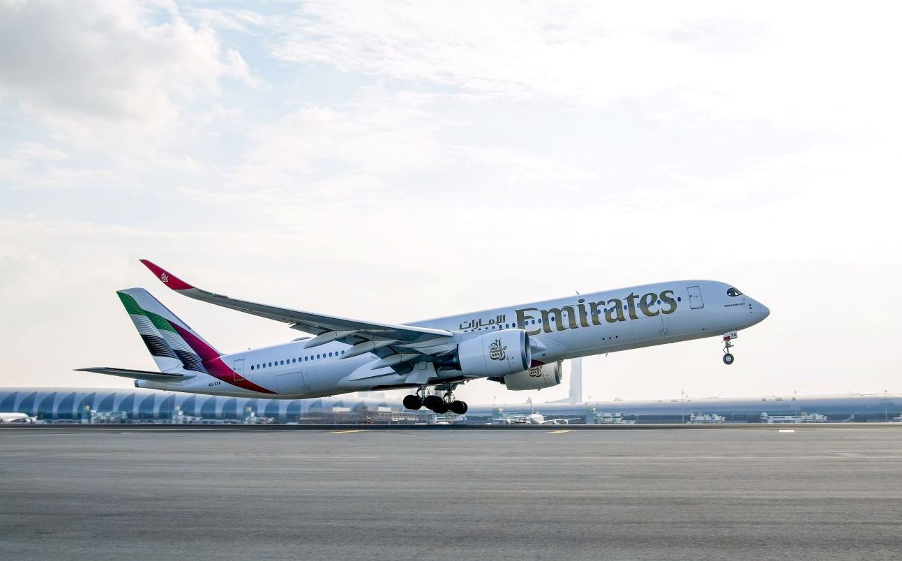 طيران الامارات إيرباص A350  الى الهند